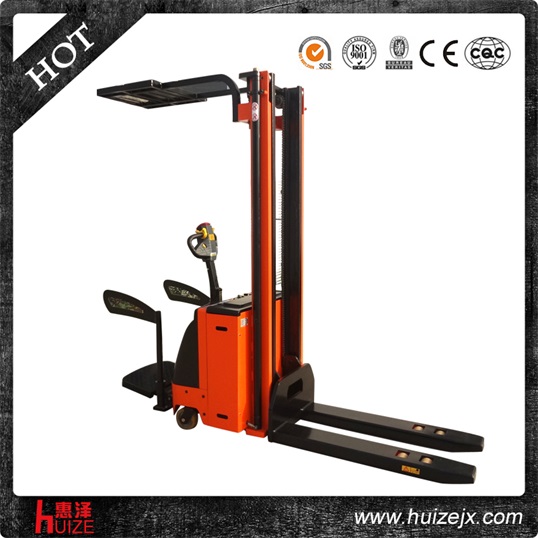 帶護(hù)頂架電動堆高車 帶護(hù)頂架電動堆高車